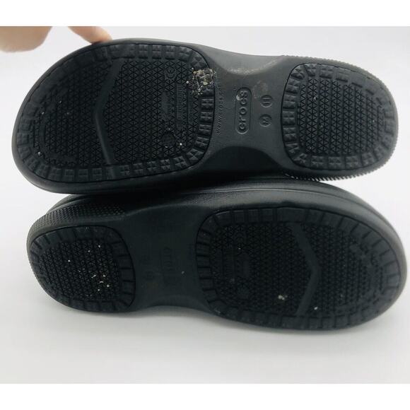 Crocs Black Dual Comfort Crocs Lock Slip Resistant Non Marking Mens 11 Work - Picture 13 of 15